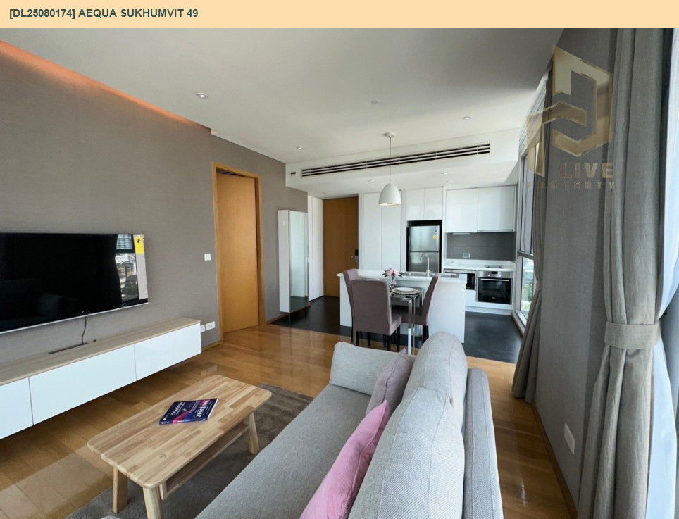 รูป MDL25080174 ให้เช่าคอนโด เอควา สุขมวิท 49 (Aequa Sukhumvit 49) ใกล้ BTS ทองหล่อ พร้อมเข้าอยู่ โทรด่วน 0638692663 LineID @534wlwof - รูปที่ 5/9