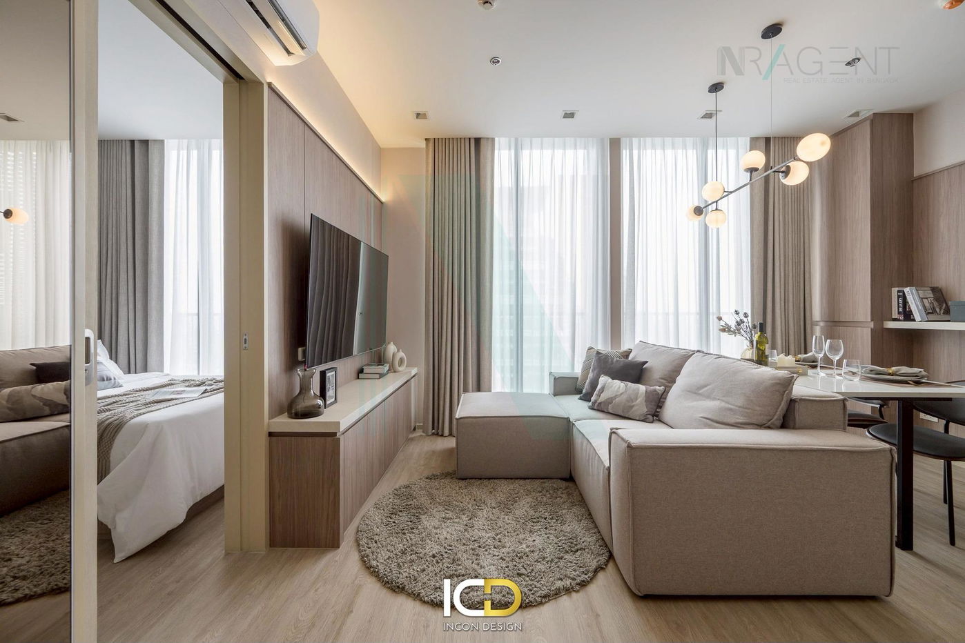 picture 🎉 For Rent Condo NOBLE STATE 39 Building Y, Floor 34,2 bed room, Room size 60 sqm - 5/8