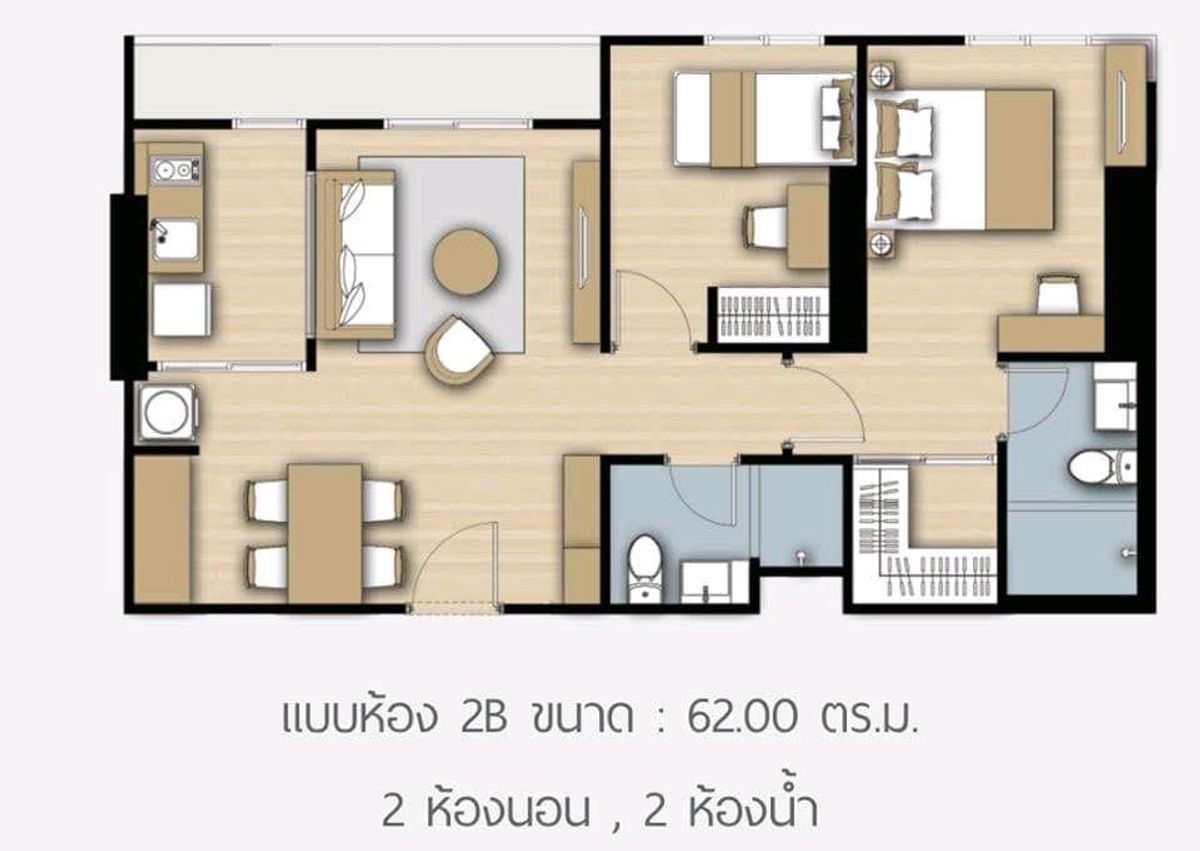 รูป 🏢 ให้เช่าคอนโด : The Parkland Phetkasem 56 (เดอะพาร์คแลนด์ เพชรเกษม 56)   รหัสทรัพย์ | 📌LNP-C8750  - รูปที่ 8/15