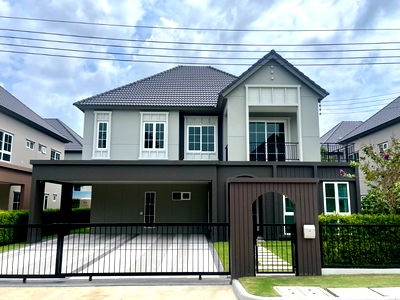 บ้านเดี่ยว เขตทวีวัฒนา : Saransiri grande พุทธมณฑล สาย3 บ้านเดี่ยว 100 ตรว. บ้านเลขที่ 245/41