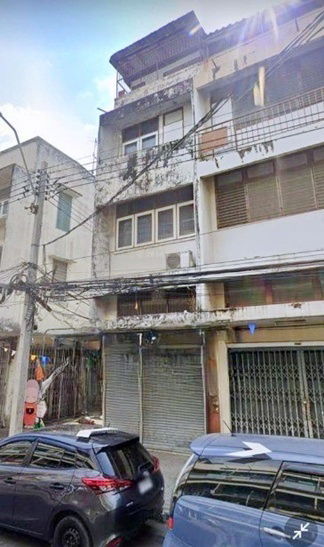 picture MRT SanamChai 800m. Commercial building for rent 1unit 4-storey + 1mezzanine corner unit 33sq.wa. 54 - 2/8