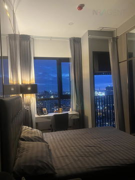 🚩 For rent condo KNIGHTSBRIDGE PRIME ONNUT Building 1, Floor 34,Studio, Room size 23 sqm