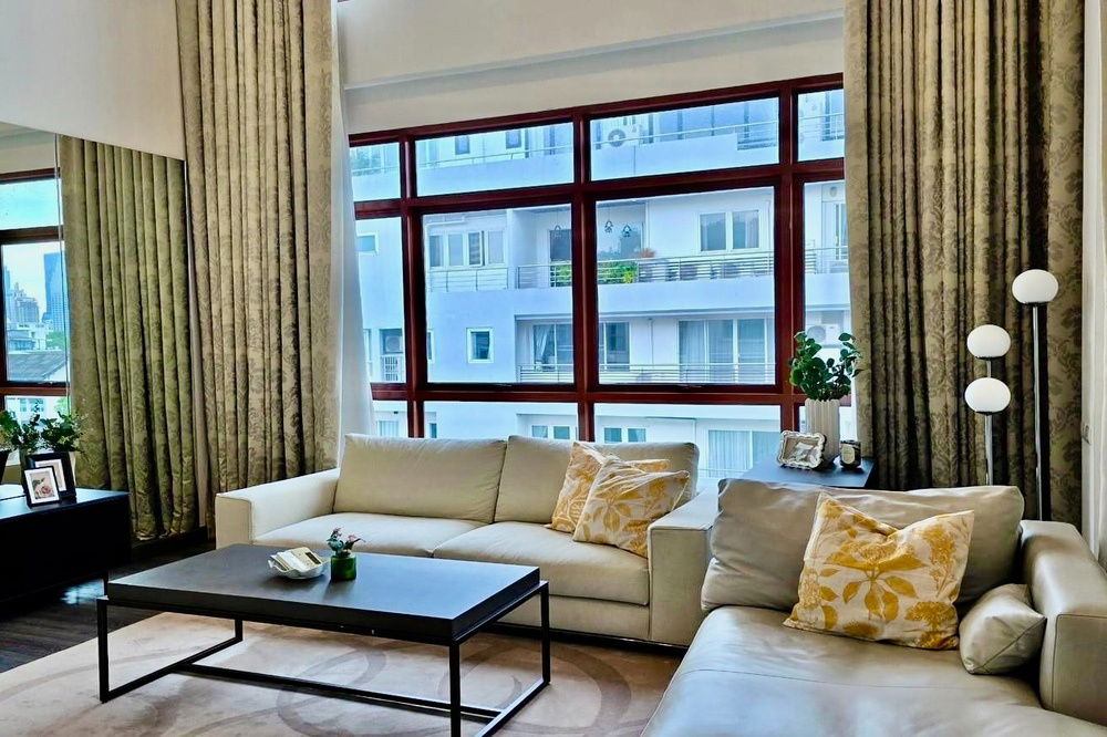 picture For Rent Penthouse !!🔥 Code C20240200005....The Crest Ruamrudee, 3 bed, 3 bath, 1 maid's room, high floor 14+, furnished, ready to move in 📣 - 2/10