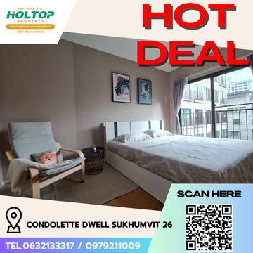 #R5560 🎉 060868 Condo for rent Condolette Dwell Sukhumvit 26