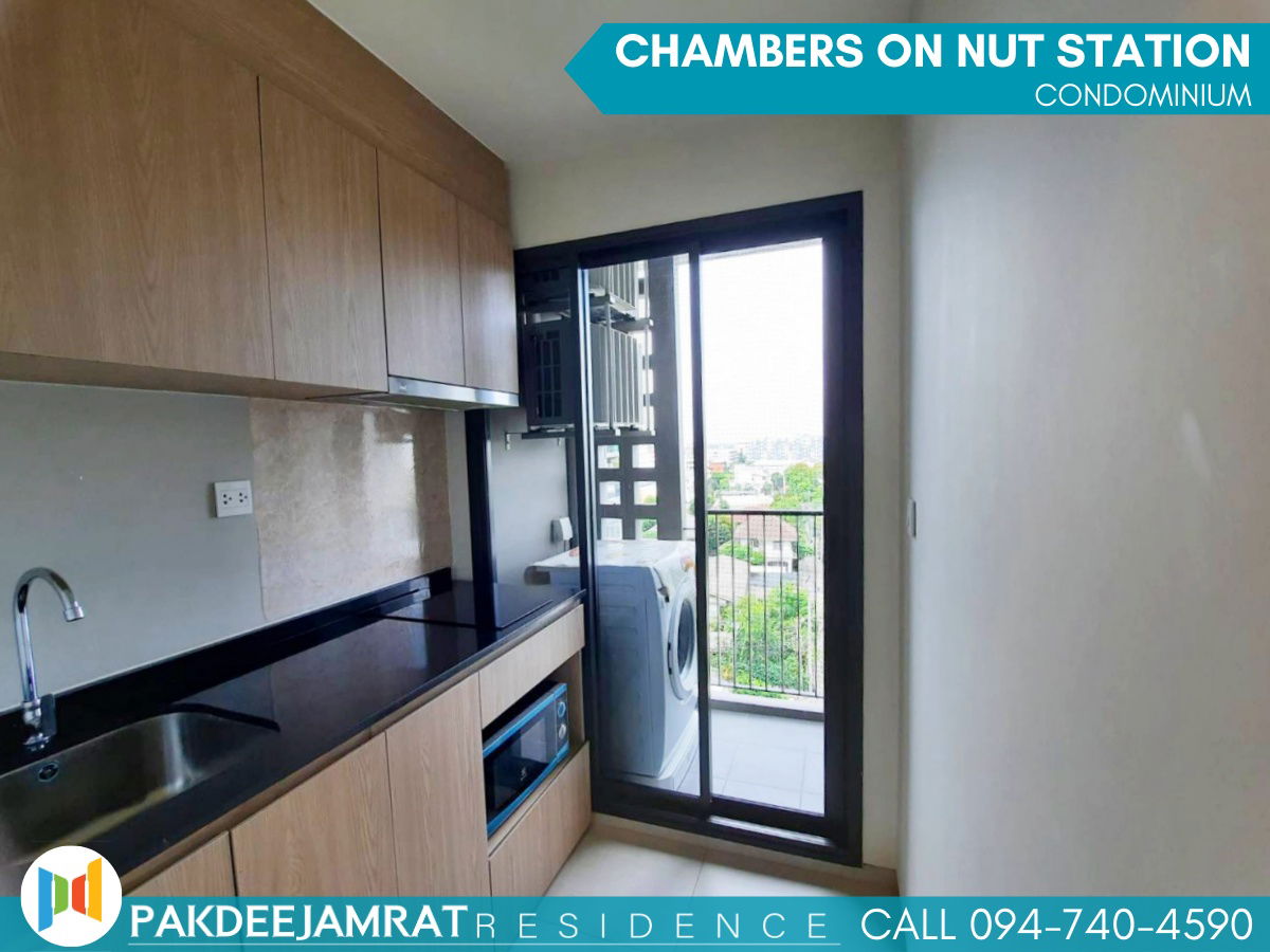 รูป 🅵🅾️🆁 🆁🅴🅽🆃  CHAMBERS On Nut Station 1 ห้องนอน 1 ห้องน้ำ  ขนาด 28 ตร.ม. 14,500 บาท / เดือน - รูปที่ 6/11