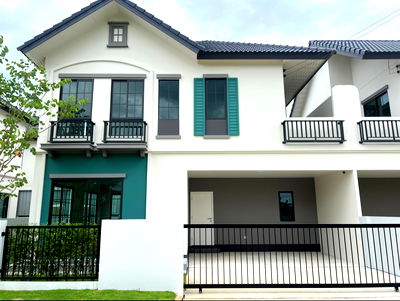 บ้านแฝด รร.กสิณธรเซนต์ปีเตอร์ : บ้านแฝดโซนใหม่ **แปลงมุมกลับรถ โซนส่วนตัว หน้าบ้านไม่ชนใคร**
