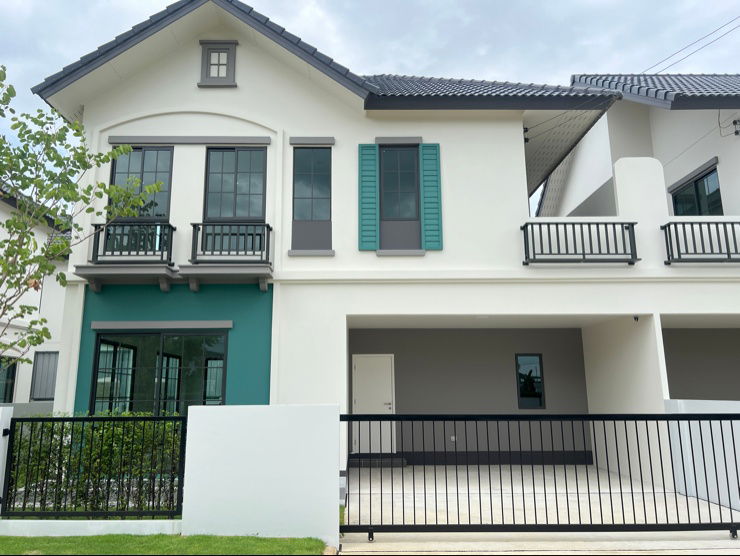รูป บ้านแฝดโซนใหม่ **แปลงมุมกลับรถ โซนส่วนตัว หน้าบ้านไม่ชนใคร** - รูปที่ 1/19