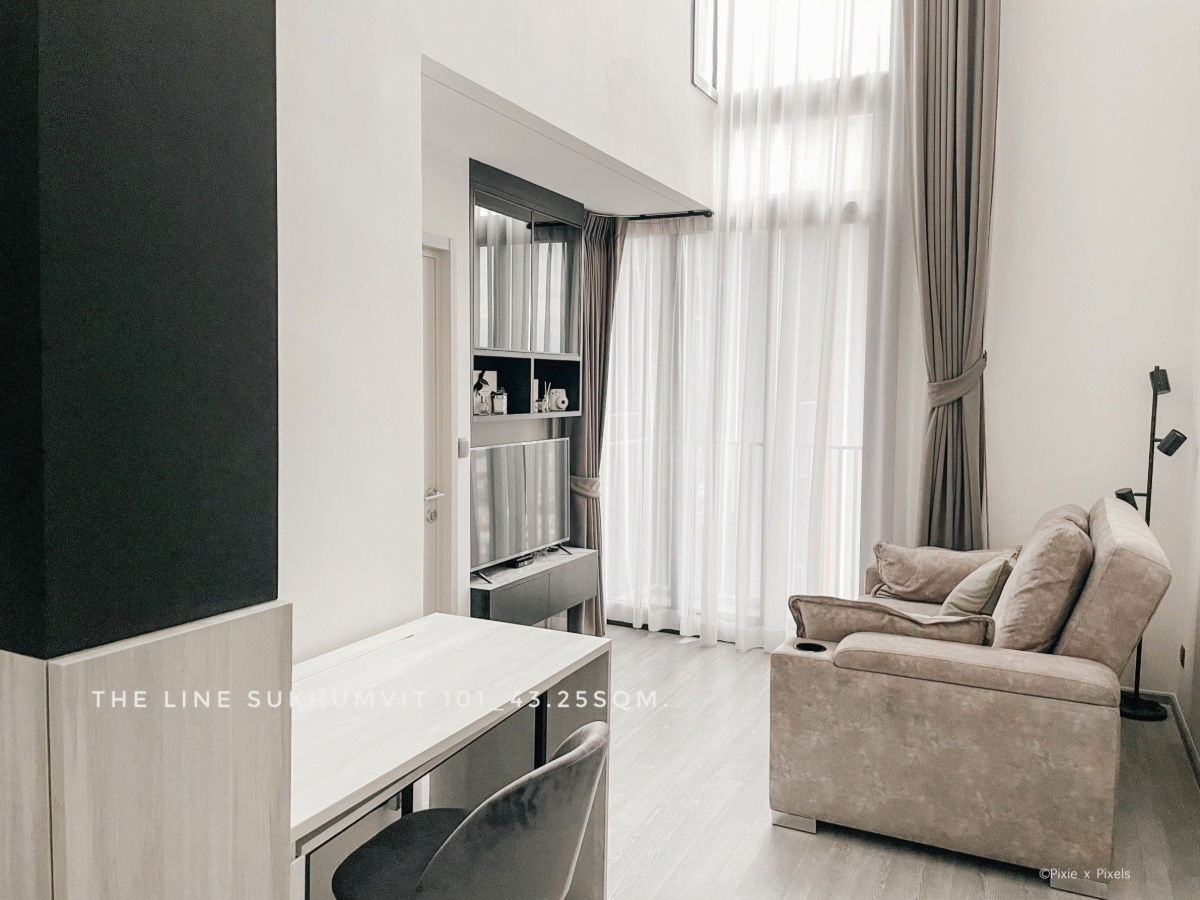รูป ขายห้อง Deplex พร้อมผู้เช่าราคาพิเศษ ผลตอบแทน 5% ทันที คอนโด The Line สุขุมวิท 101 ใกล้ BTS ปุณณวิถี - รูปที่ 1/12