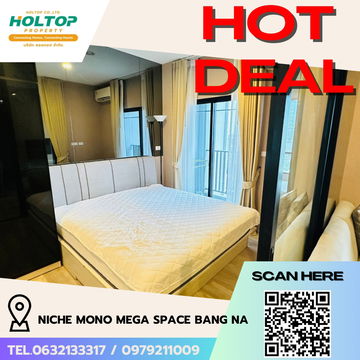 #R5563 🎉 060868 Condo for rent Niche MONO Mega Space Bang Na