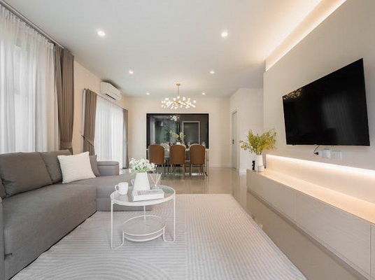 picture FOR RENT SETTHASIRI PATTANAKARN / 4 bedrooms 3 bathrooms / 62 Sqw. 200 Sqm. **85,000** CORNER HOUSE. CLOSE TO SUANLUANG R.9 PARK - 4/16
