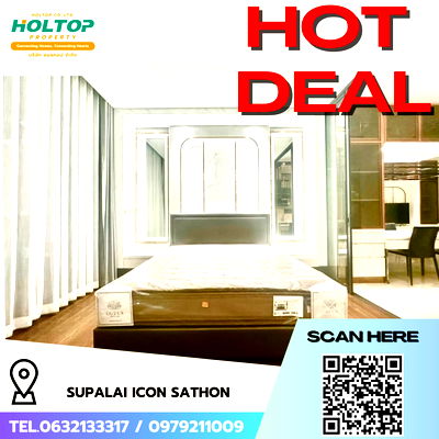 Condos for rent Australian Embassy in Bangkok : #R5580 🎉 060868 Condo for rent Supalai Icon Sathon 