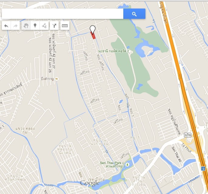 รูป ที่ดินหมู่บ้านนวธานี สนามกอล์ฟ ที่ดินเปล่าถมแล้ว 597 ตารางวา - รูปที่ 8/8