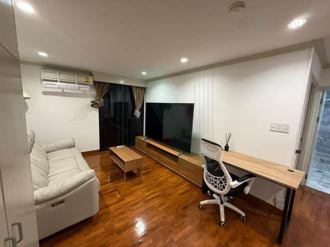 picture 📌 For Rent Condo SAMPOOM GARDEN Building 1, Floor 8,1 bed room, Room size 54 sqm - 3/8