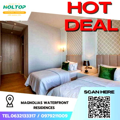 คอนโดให้เช่า : #Z1813💥060868🔥ให้เช่าคอนโด Magnolias Waterfront Residences 