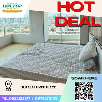 #Z1804💥060868🔥 Condo for rent: Supalai River Place
