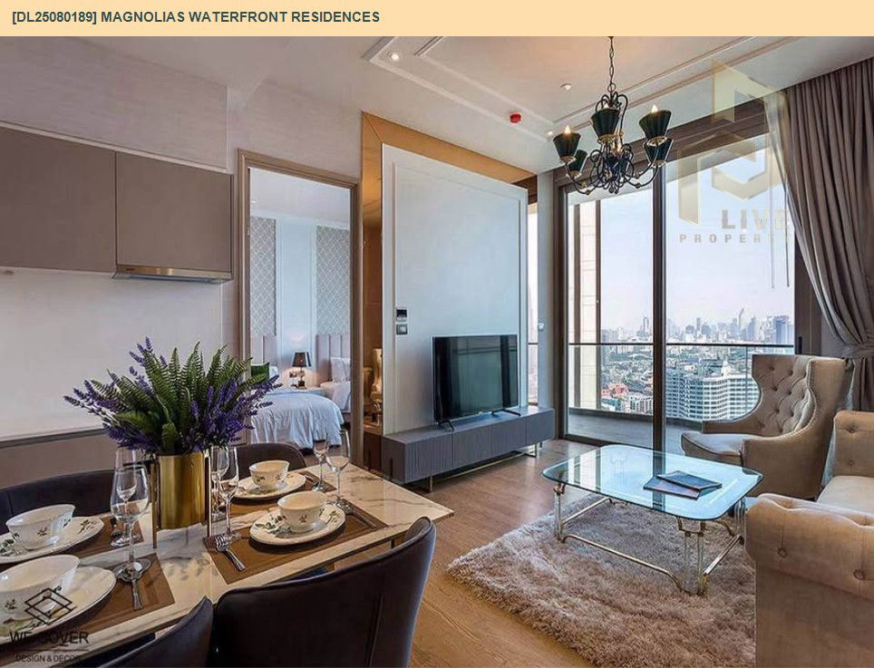 picture MDL25080189 Condo for rent, Magnolias Waterfront Residences near BTS Saphan Taksin, ready to move in, call urgently 0656133286 LineID @655ebbvc - 7/9