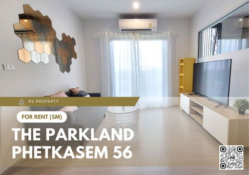 For rent 🔥 The Parkland Phetkasem 56 🔥 2 bedrooms, fully furnished and equipped, near MRT Phasi Charoen