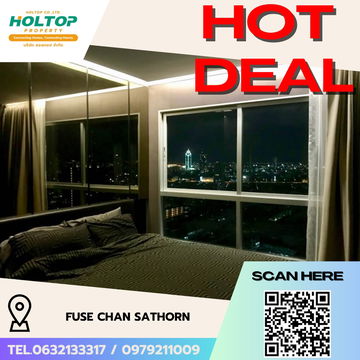 #R5571 🎉 060868 ให้เช่าคอนโด Fuse Chan Sathorn
