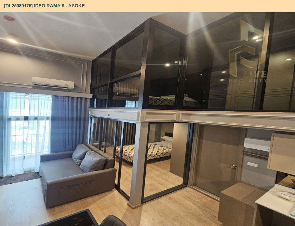 picture DL25080175 Condo for rent, IDEO Rama 9 - Asoke near MRT พระราม 9, ready to move in, call urgently 0656133286 LineID @655ebbvc - 4/13