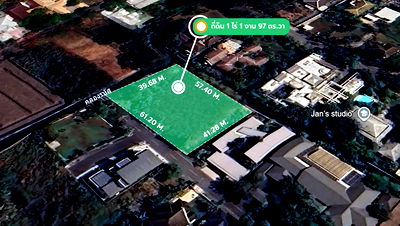 Land for sale : Nawathani Village Golf Course Land, 597 square wah (2,388 sq.m) 