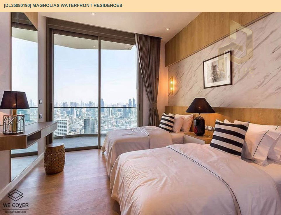 picture DL25080190 Condo for rent, Magnolias Waterfront Residences near BTS Saphan Taksin, ready to move in, call urgently 0656133286 LineID @534wlwof - 3/7