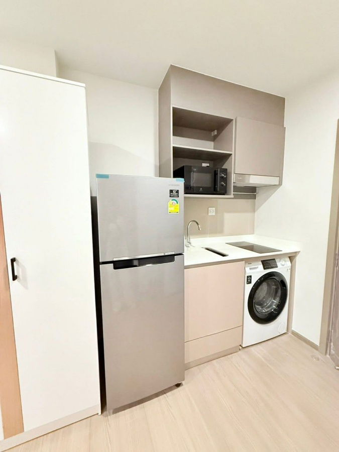 picture ✨ Washing machine included. Aspire Sukhumvit - Rama 4 Condo, 27 sq m, 9th floor, only 15,000 baht. 🏡💖 - 9/10