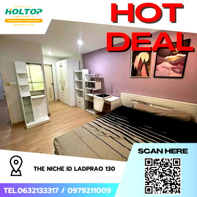 Condos for rent Ladprao Hospital : #Z1817💥060868🔥 Condo for rent: The Niche ID Ladprao 130