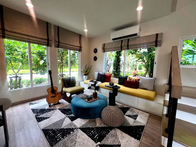 Twin houses for sale Mahidol University Salaya : ✨ Anasiri Pinklao – Kanchana ✨ Modern-style homes surrounded by lush greenery 🌿