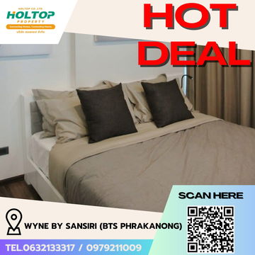 #R5579  🎉 060868 Condo for rent Wyne By Sansiri (BTS Phrakanong)