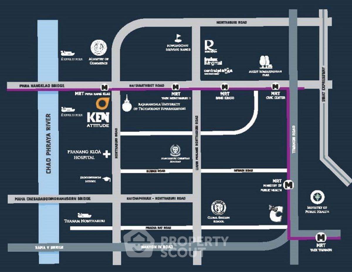 picture 3-BR Condo at Ken Attitude Rattanathibet near MRT Phra Nang Klao Bridge (ID 2238549) - 6/16