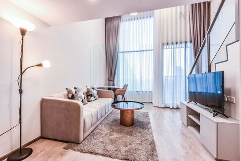 📌 For Rent Condo SOHO BANGKOK RATCHADA Building 1, Floor 19,Duplex, Room size 38.00 sqm
