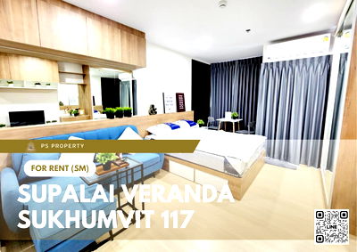 Condos for rent : For rent ✨ Supalai Veranda Sukhumvit 117 ✨ near BTS Pu Chao, fully furnished with appliances