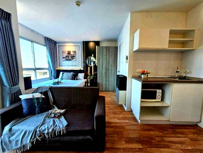 Condos for rent ท่าพระ : 📌 For Rent Condo LUMPINI VILLE RATBURANA - RIVERVIEW 2 Building A, Floor 5,Studio, Room size 23 sqm