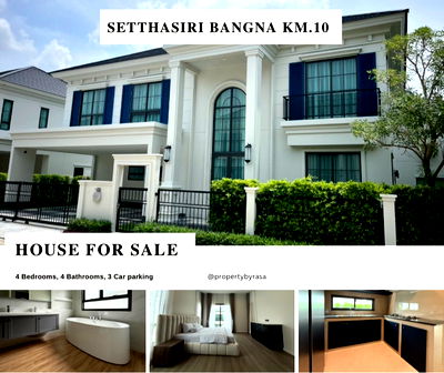 Houses for sale Ramkhamhaeng University 2 : Setthasiri Bangna KM.10 For Sale| Single House by Sansiri Brand New 2-Storey Detached House | Fully Furnished and Ready to Move In 