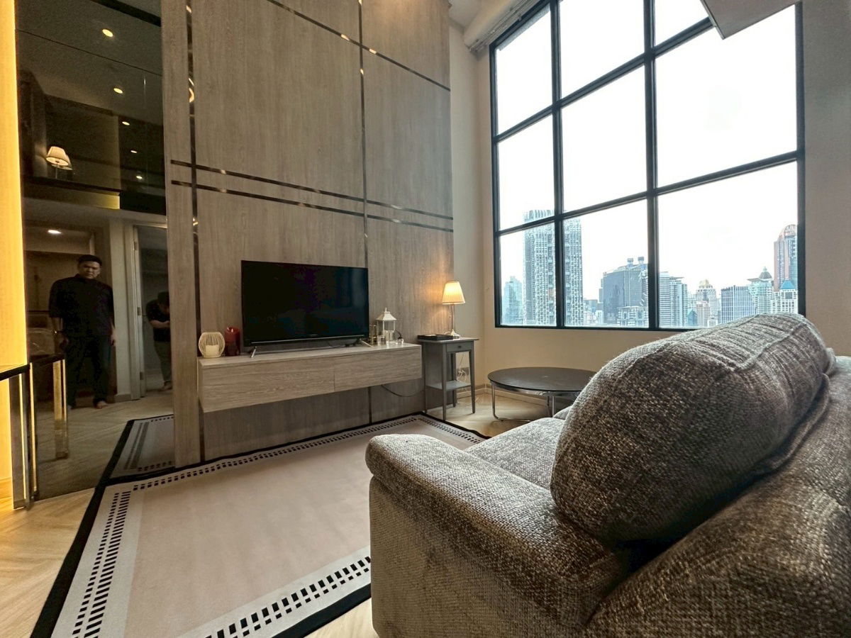 picture Beautiful decoration room, friendly price, ready to rent 46 sq.m., floor 20+ Fully Furnished. ready to move in - 5/8