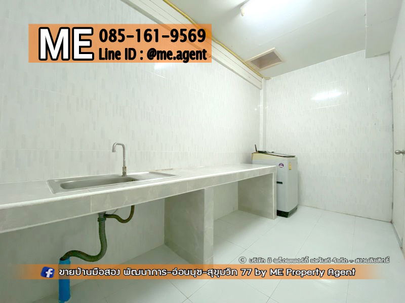 รูป ให้เช่า ทาวน์เฮ้าส์ 2 ชั้น ซอยอ่อนนุช 48 เฟอร์นิเจอร์ครบ ใกล้ MRT – สถานีศรีนุช และใกล้ BTS – สถานีอ่อนนุช โทร 064-954-9619 (RTE12-16) - รูปที่ 5/12