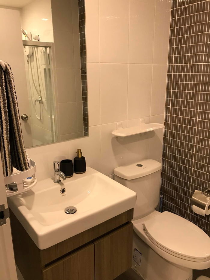 รูป 🚩ให้เช่า​  Kave​ Condo​ ตรงข้าม​ ม.กรุงเทพ​ ตึก​ A​ ชั้น​ 5, ​ พท.​26​ ​ตรม.​ ตกแต่ง​ ​Modern, เครื่องไฟฟ้าครบ - รูปที่ 10/14