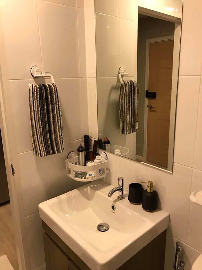 รูป 🚩ให้เช่า​  Kave​ Condo​ ตรงข้าม​ ม.กรุงเทพ​ ตึก​ A​ ชั้น​ 5, ​ พท.​26​ ​ตรม.​ ตกแต่ง​ ​Modern, เครื่องไฟฟ้าครบ - รูปที่ 11/14
