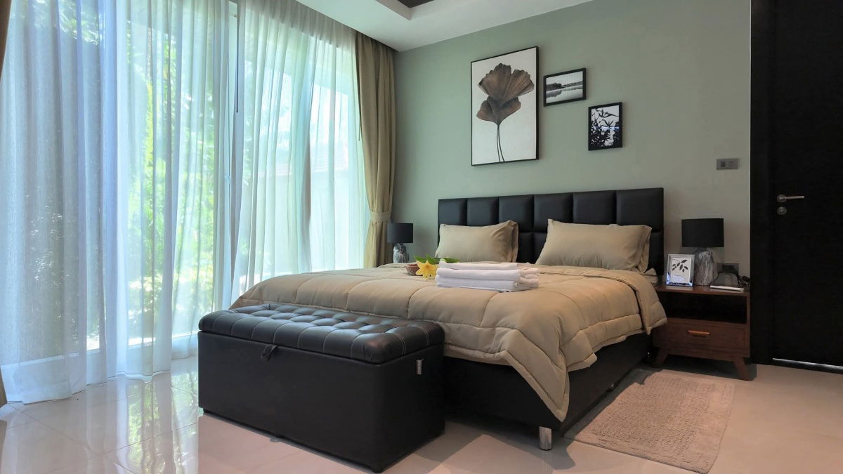 รูป บ้านพลูวิลล่าแบบ 4 ห้องนอน สไตล์ใหม่ สระว่ายน้ำส่วนตัว - รูปที่ 3/18
