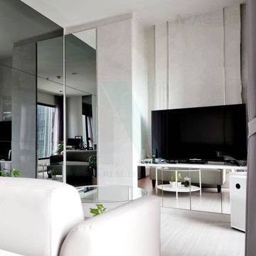 📌 For Rent Condo LIFE ASOKE - RAMA 9 Building A, Floor 22,Studio, Room size 28.00 sqm