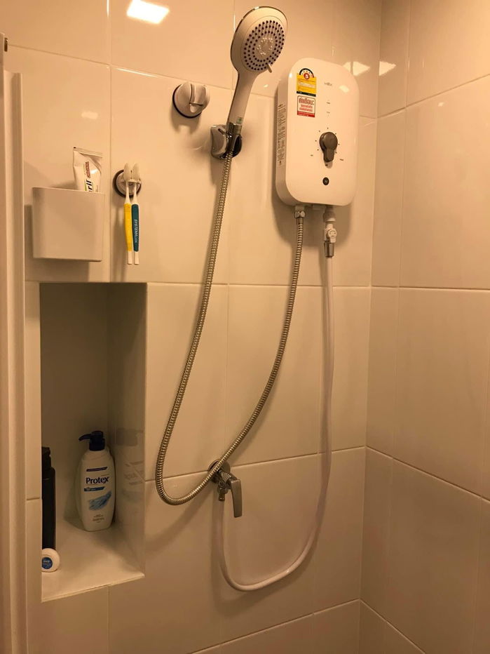 รูป 🚩ให้เช่า​  Kave​ Condo​ ตรงข้าม​ ม.กรุงเทพ​ ตึก​ A​ ชั้น​ 5, ​ พท.​26​ ​ตรม.​ ตกแต่ง​ ​Modern, เครื่องไฟฟ้าครบ - รูปที่ 12/14