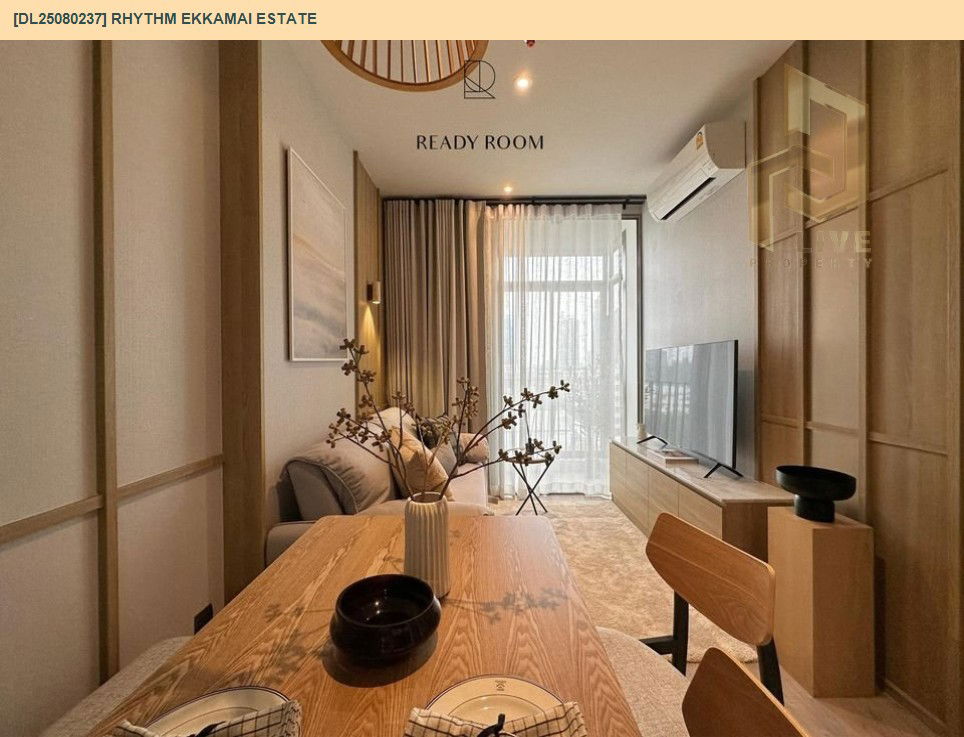 picture DL25080237 Condo for rent, RHYTHM EKKAMAI ESTATE near BTS เอกมัย, ready to move in, call urgently 0656133286 LineID @534wlwof - 11/12