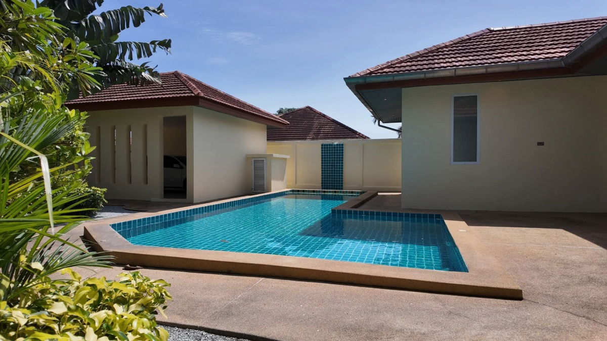 รูป บ้านพลูวิลล่าแบบ 4 ห้องนอน สไตล์ใหม่ สระว่ายน้ำส่วนตัว - รูปที่ 1/18