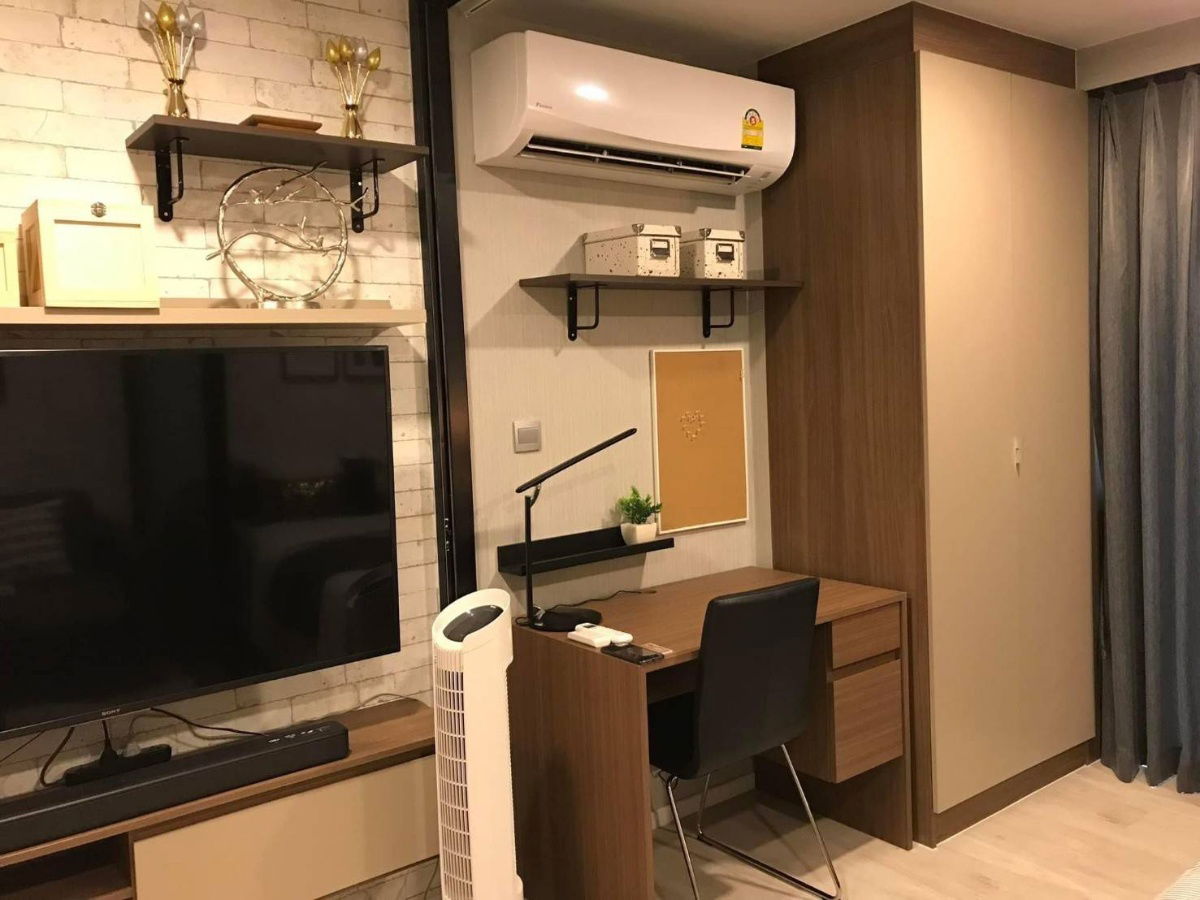รูป 🚩ให้เช่า​  Kave​ Condo​ ตรงข้าม​ ม.กรุงเทพ​ ตึก​ A​ ชั้น​ 5, ​ พท.​26​ ​ตรม.​ ตกแต่ง​ ​Modern, เครื่องไฟฟ้าครบ - รูปที่ 4/14