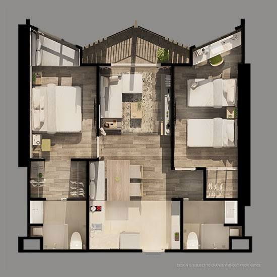 รูป 2ห้องนอน - Triple Y Residence (ทริปเปิ้ล วาย เรสซิเด้นซ์) - Line @966veldg - รูปที่ 9/9