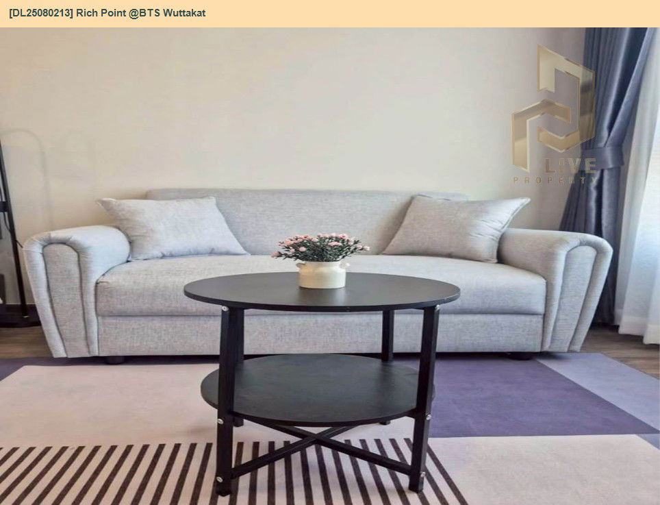 picture DL25080213 Condo for rent, Rich Point @BTS Wuttakat near BTS วุฒากาศ, ready to move in, call urgently 0656133286 LineID @534wlwof - 5/16