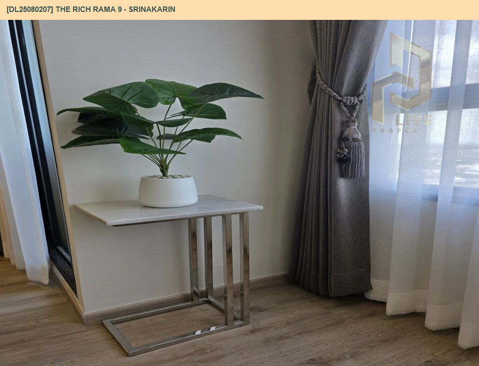 picture DL25080207 Condo for rent, The Rich Rama 9 - Srinakarin near AIRPORT RAIL LINK หัวหมาก, ready to move in, call urgently 0656133286 LineID @534wlwof - 7/11