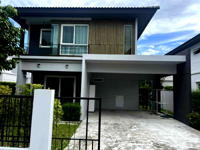 บ้านเดี่ยวให้เช่า : ปล่อยเช่า บ้านเดี่ยวในโครง การ Inizio สันกำแพง มีสัญญาณกันขโมยรอบบ้าน T.0946511456