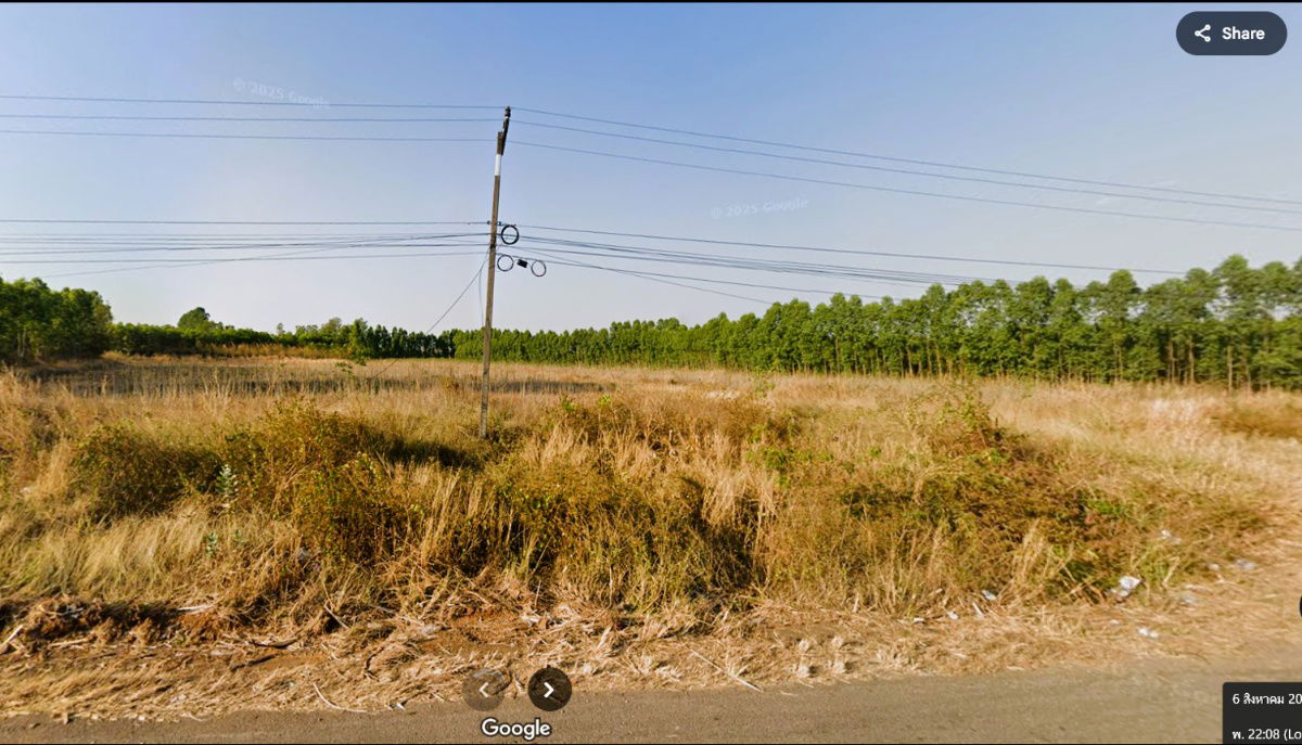 picture Main Road Frontage! Beautiful Land Plot Near PTT Gas Station! For Sale: 15 Rai 2 Ngan (6,200 sq.w.)  - 2/6