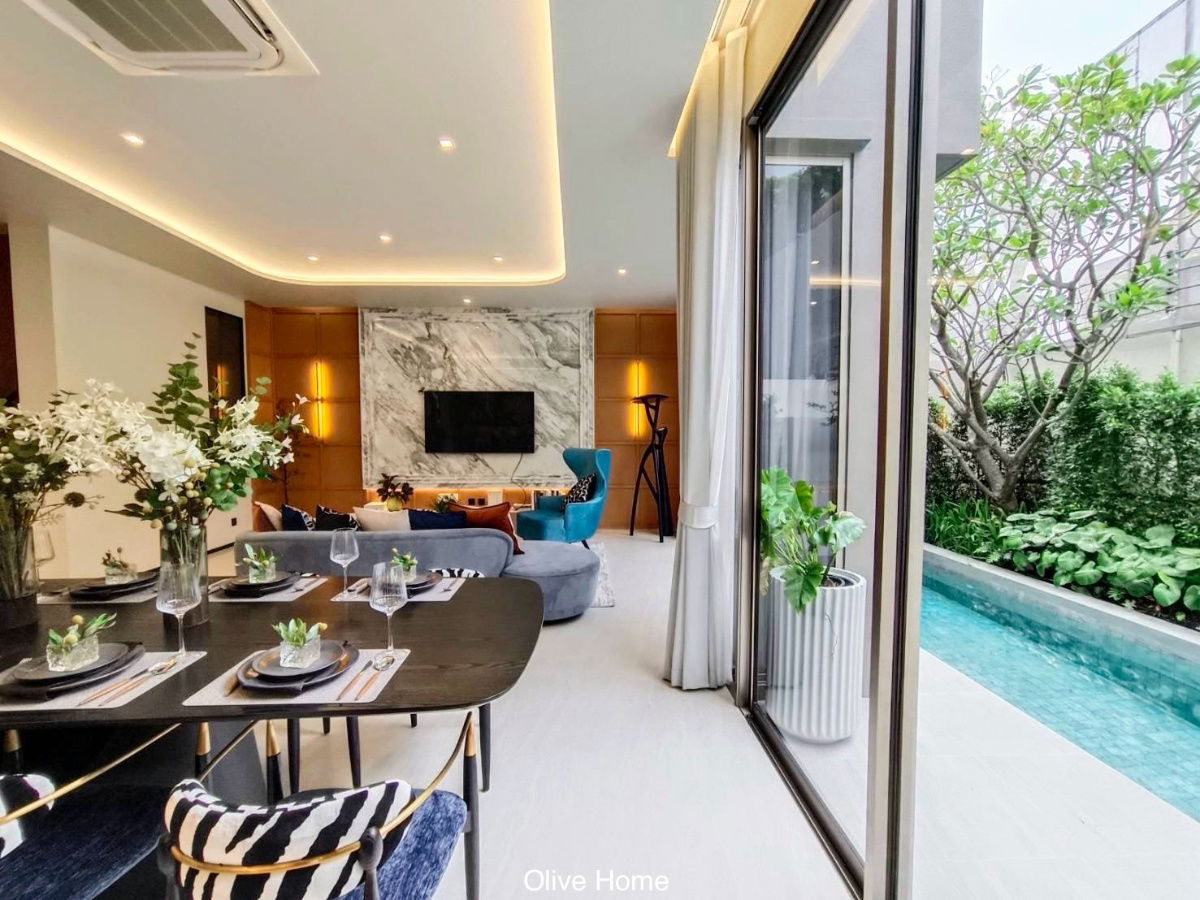 รูป บ้านเดี่ยว 3 ชั้น ระดับ Luxury พร้อมลิฟต์และสระว่ายน้ำส่วนตัว Providence Lane เกษตรนวมินทร์ โครงการใหม่จากสัมมากร  - รูปที่ 10/27